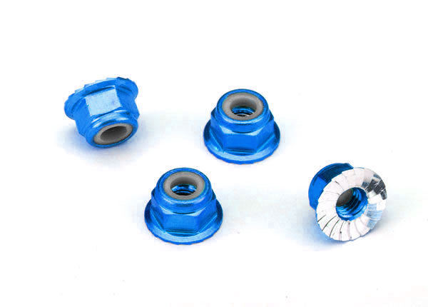 4pk Flanged Wheel Nuts, 4mm