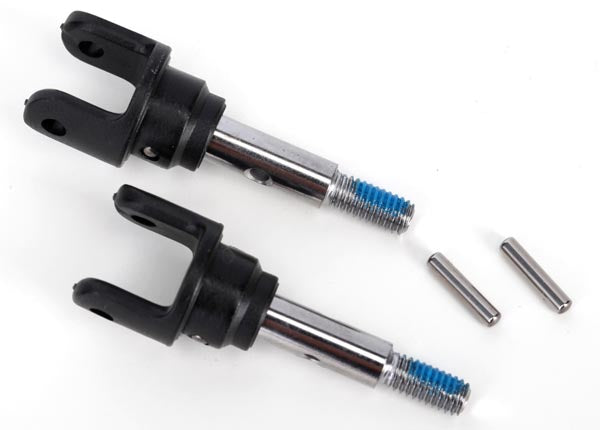 2pk Heavy Duty Front Stub Axles, Yokes, and 4 Pins