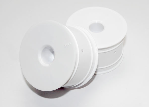 2pk Dished 2.2" White Wheels