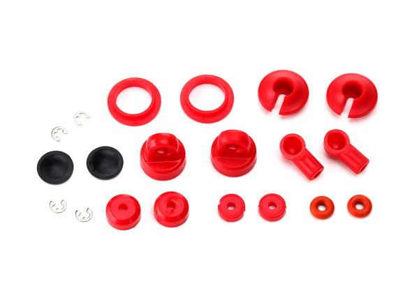 Oil-Filled Shocks Rebuild Kit (O-Ring, Bladder, Piston, Shaft Guide, E-Clips, Shock Cap, Shock Rod End)