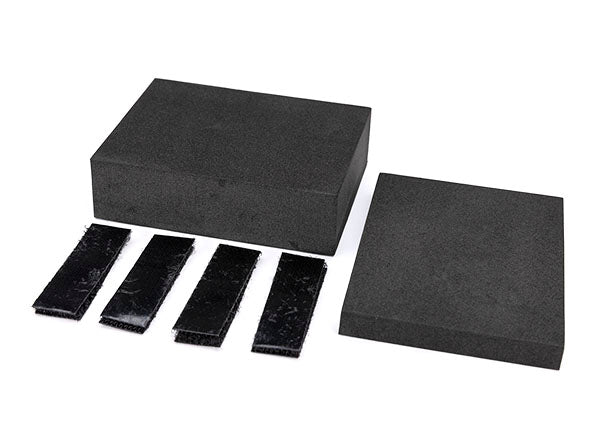 Universal Adapter Foam Inserts (Large & Small)/ Adhesive Hook And Loop Fasteners (4) (For #8796 Rc Car/Truck Stand)