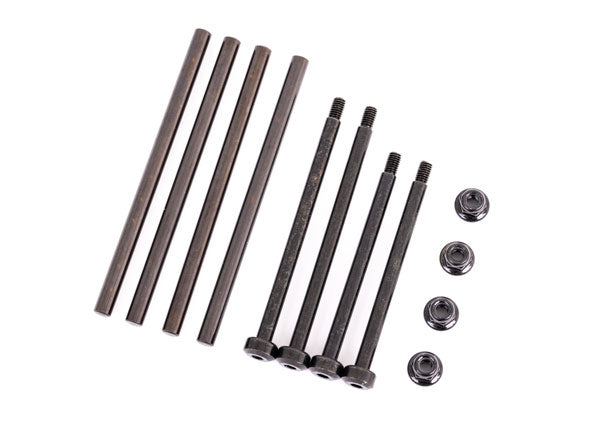 Front & Rear Hardened Steel Suspension Pin Set, 4 4X67mm, 2 3.5X48.2mm, 2 3.5X56.7mm, M3X0.5Mm Nl, 4 Flanged