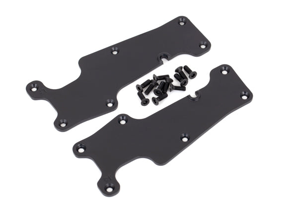 Black Front Left and Right Suspension Arm Covers and 12 2.5X8 Ccs