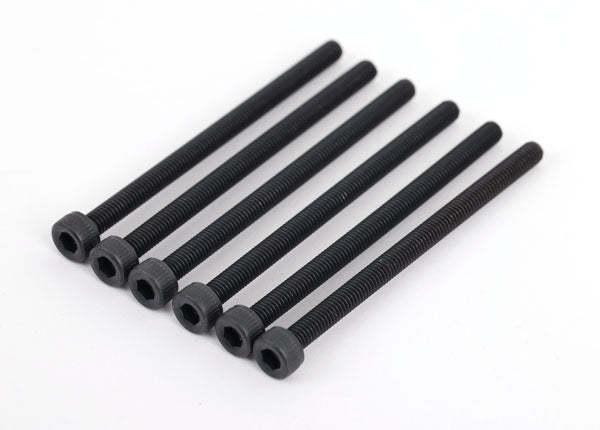 6pk 3x45mm Cap-Head Machine Screws, Hex Drive