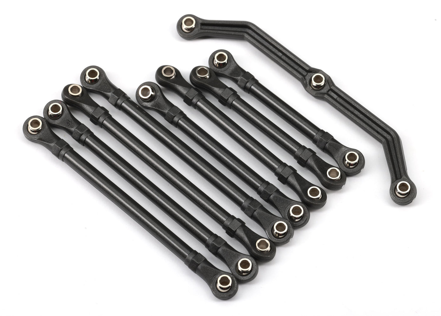 Complete Front & Rear Suspension Link Set (Includes Steering Link (1), Front Lower Links (2), Front Upper Links (2), Rear Links (4)) (Assembled With Hollow Balls)