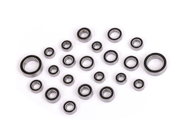 Complete Black Rubber Sealed Ball Bearing Kit (3X6X2.5Mm (8), 5X8X2.5Mm (4), 4X8X3Mm (4), 8X12X3.5Mm (2), 3.5X7X2.5Mm (4))