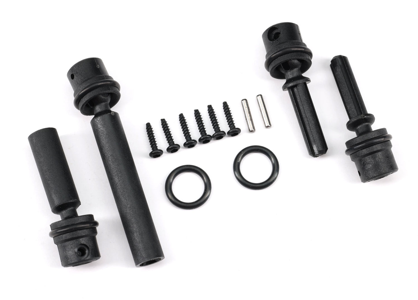 Front & Rear Center Assembled Driveshafts (Fits 1/18 Scale Trx-4M Vehicles With 155Mm Wheelbase)