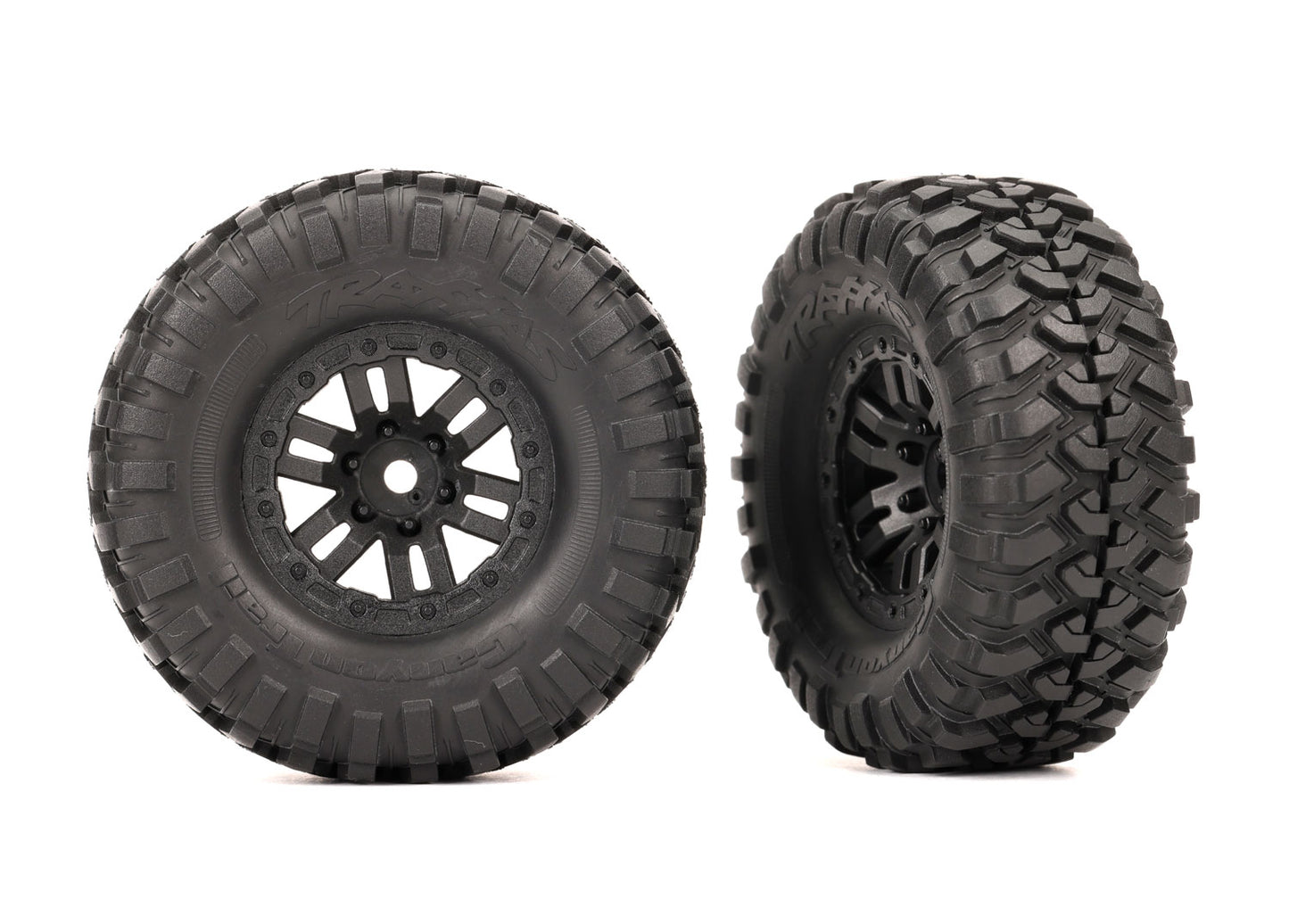 2pk Assembled Tires & Wheels (Black 1.0" Wheels, Canyon Trail 2.2X1.0" Tires)