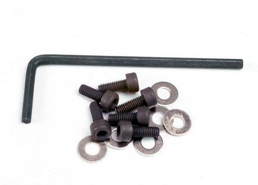 3x8mm Hex Cap Screws (6) / Washers (6) / Wrench (1)