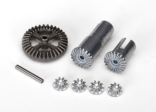 Metal Differential Gear Set (Output Gears (2) / Spider Gears (4) / Ring Gear, 35T (1) / 2X14.8Mm Pin (1))