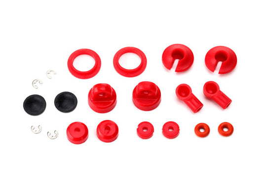 Oil-Filled Shocks Rebuild Kit (O-Ring, Bladder, Piston, Shaft Guide, E-Clips, Shock Cap, Shock Rod End)