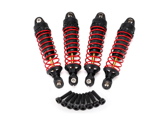 Gtr Hard-Anodized, Ptfe-Coated Aluminum Bodies With Tin Shafts Shocks (Fully Assembled w/ Springs) (4) / 2.5X10Mm Cs (8)