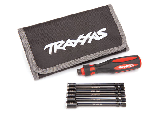 Speed Bit Master Set - Nut Driver, 6-Piece, Includes Premium Handle (Medium), Travel Pouch, And Nut Drivers (4.0Mm, 4.5Mm, 5.0Mm, 5.5Mm, 7.0Mm, 8.0Mm), 1/4" Drive