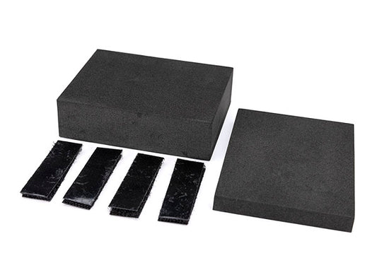 Universal Adapter Foam Inserts (Large & Small)/ Adhesive Hook And Loop Fasteners (4) (For #8796 Rc Car/Truck Stand)