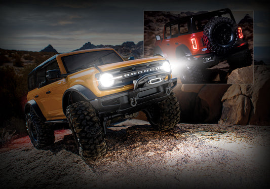 Ford Bronco Complete With Power Module Pro Scale Led Light Set (Includes Headlights, Tail Lights, & Distribution Block) (Fits #9211 Body)
