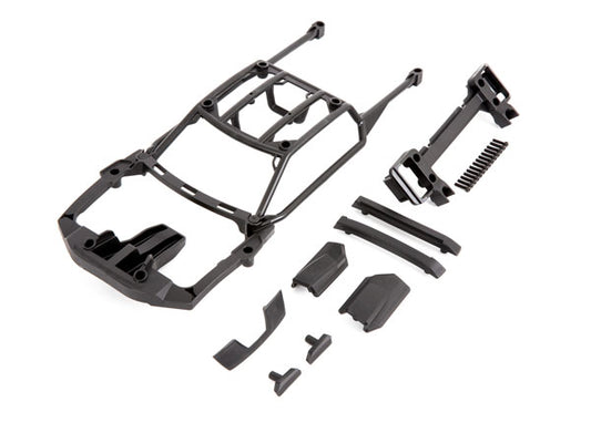 Body Support (Assembled With Front Mount & Rear Latch) / Left & Right Roof Skid Pads