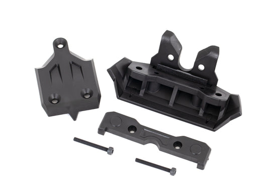 Front Bumper, Front Skidplate, and Front Tie Bar Mount and 2 3X25 Cs