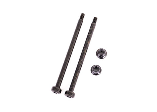 2pk Suspension Pins, Outer, Rear, 3.5X56.7mm (Hardened Steel) and 2 Flanged M3x0.5mm Nl
