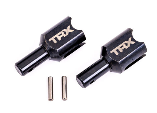 2pk Front Or Rear Hardened Steel Heavy Duty Differential Output Cup and 2 2.5x12mm Pin