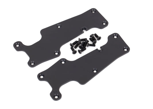 Black Front Left and Right Suspension Arm Covers and 12 2.5X8 Ccs