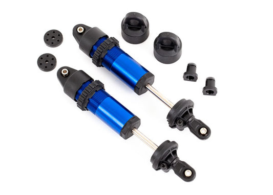 2pk Aluminum (Blue-Anodized) Gt-Maxx Shocks (Fully Assembled W/O Springs)