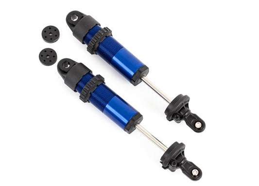 2pk Aluminum Long (Blue-Anodized) Gt-Maxx Shocks (Fully Assembled W/O Springs)
