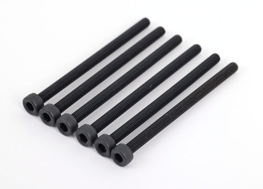 6pk 3x45mm Cap-Head Machine Screws, Hex Drive