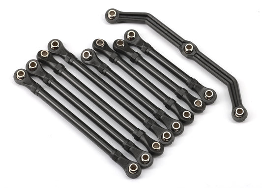 Complete Front & Rear Suspension Link Set (Includes Steering Link (1), Front Lower Links (2), Front Upper Links (2), Rear Links (4)) (Assembled With Hollow Balls)